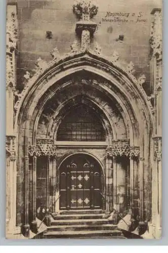 0-4800 NAUMBURG, Wenzelskirche - Portal, 1911