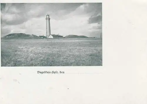 2280 SYLT - KAMPEN, Vogelkoje, Leuchtturm