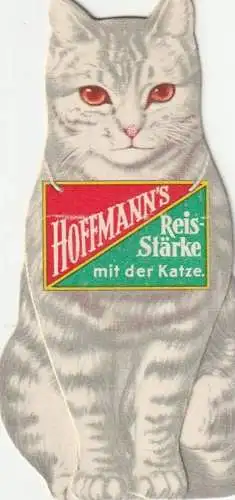 KATZEN / CATS / CHATS, Werbekatze Hoffmann's Ideal Stärke, Aufstellfigur
