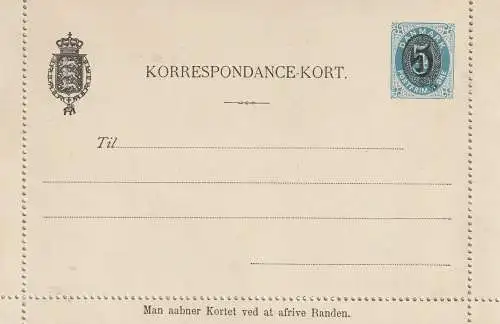 DANMARK - 1904, GA Michel K11 komplett