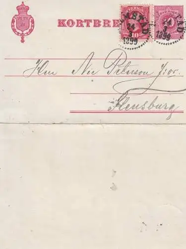 SVERIGE / SCHWEDEN - 1899, Privat Kartenbrief / Kortbref Skanes Enskilda Banks Kontor Halmstad