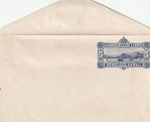 HAWAII - 1894, Ganzsachenumschlag U4