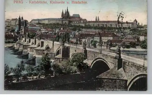 CZ 10000 PRAHA / PRAG, Karlsbrücke, 1906
