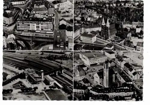 5650 SOLINGEN, Luftaufnahmen, Bahnhof, Kirchen... 60er jahre