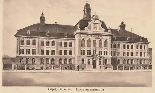 0-7000 LEIPZIG - LINDENAU, Reformrealgymnasium