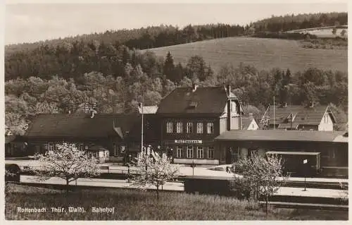 0-6824 KÖNIGSEE - ROTTENBACH, Bahnhof, Verlag Scholz