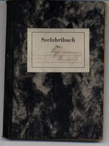 AUSWEIS / DOCUMENT - Seefahrtbuch mit Gesundheitskarte, 1954, MS JOHANNA HÖGE, Nord- Ostsee