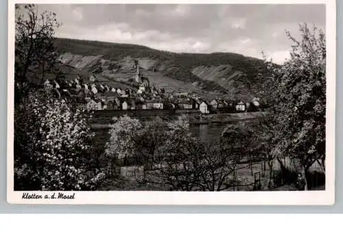 5590 COCHEM - KLOTTEN, Blick über die Mosel, 195...