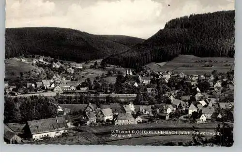 7292 BAIERSBRONN - KLOSTERREICHENBACH, Blick über den Ort, 1962