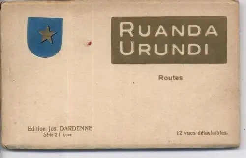 RUANDA - URUNDI, compl. Booklet of 12 Road Construction