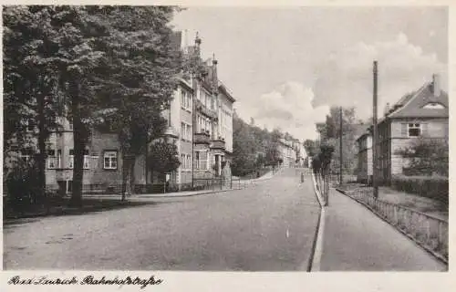 0-7232 BAD LAUSICK, Bahnhofstrasse, 1952