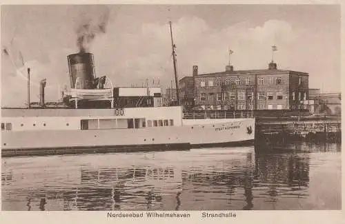 FÄHRE / Ferry / Traversier, "STADT RÜSTRINGEN" Wilhelmshaven - Wangerooge / Helgoland, 1934
