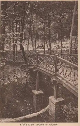 4515 BAD ESSEN, Brücke im Kurpark, 1934