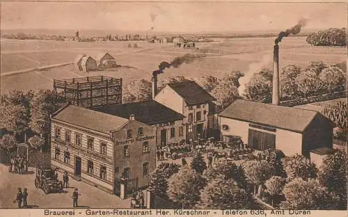 5160 DÜREN - BIRGEL, Brauerei / Garten - Restaurant Kürschner