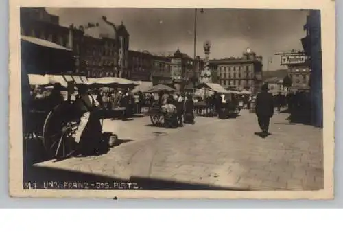 A 4000 LINZ, Franz Joseph Platz, Markttag, Apoteke, 1922