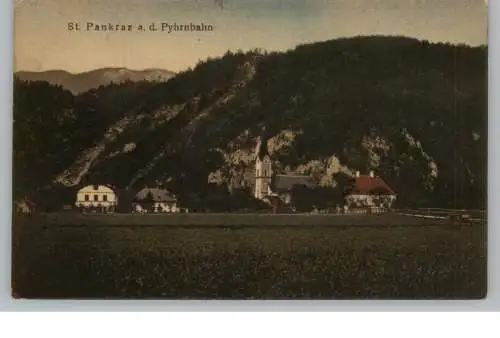 A 4572 ST. PANKRAZ a.d.Pyhrnbahn, 1921, Dorfansicht