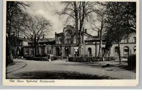 3210 ELZE, Bahnhof, Strassenseite, 50er Jahre