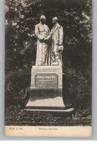 5000  KÖLN, KOLPING, Kolpingdenkmal 1908 an den Stadtkaplan Nirschl in Neuhausen b. München