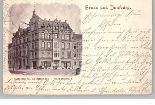 4100 DUISBURG - DELLVIERTEL, Kath. Gesellenhaus / Kolpinghaus, Josephplatz 5, 1900