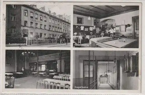 0-7000 LEIPZIG - PAUNSDORF, kath. Gesellenhaus / Kolpinghaus, Kegelbahn, Billard...1930