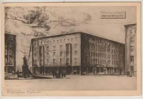 7500 KARLSRUHE, Kolpinghaus / kath. Gesellenhaus, Architektenzeichnung
