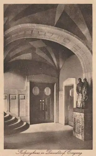 4000 DÜSSELDORF, Kolpinghaus, Eingang, 1930