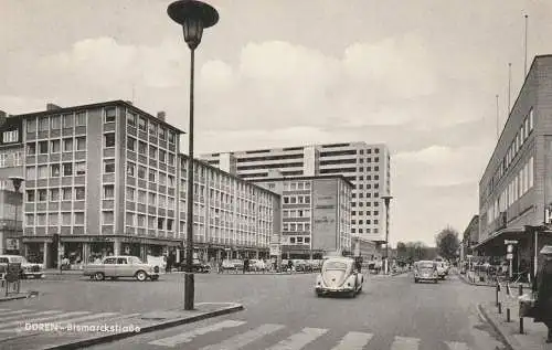 5160 DÜREN, Bismarckstrasse, VW - Käfer, MERCEDES - BENZ, 1963