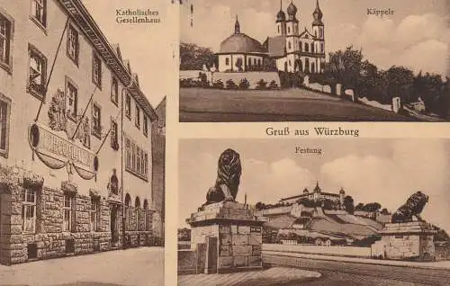 8700 WÜRZBURG, Kath. Gesellenhaus / Kolpinghaus, 1929