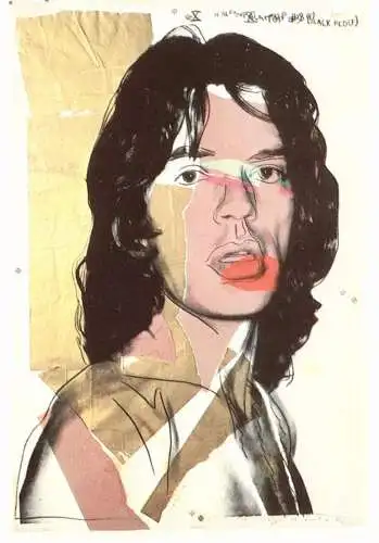 KÜNSTLER / Artist - ANDY WARHOL, MICK JAGGER, 1975