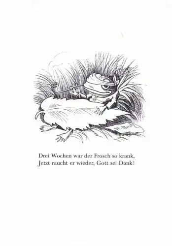 COMIC - WILHELM BUSCH, aus "Der Frosch und die beiden Enten"