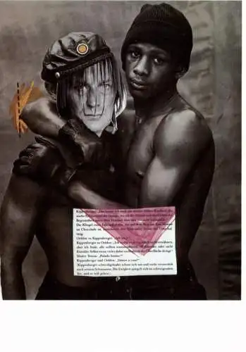 EROTIC - GAY, Martin Kippenegger (Selbstporträt mit Farbigem), 1988