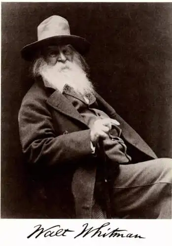 BERÜHMTE PERSÖNLICHKEITEN - WALT WHITMAN, Photograph George C. Cox, Museum of the Citty of New York,