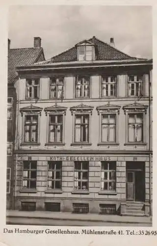 2000 HAMBURG - WANDSBEK, Hamburger Gesellenhaus / Kolpinghaus, Mühlenstrasse 41, keine rücks. AK-Einteilung