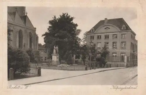 4290 BOCHOLT, Kolping-Denkmal, Druckstelle