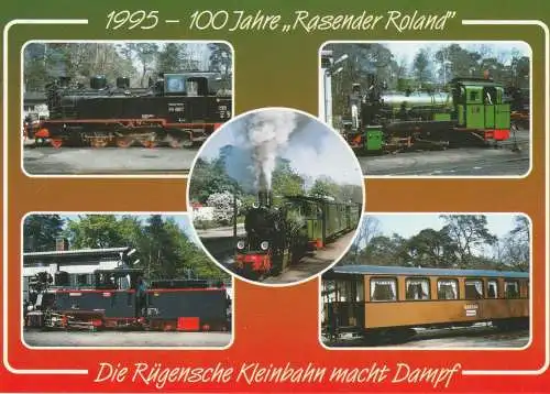 EISENBAHN  / Railway, Dampfloks -  Der Rasende Roland, Kleinbahn, Rügen