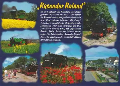 EISENBAHN  / Railway, Dampfloks -  Der Rasende Roland, Kleinbahn, Rügen