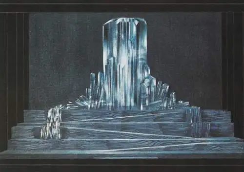 OPER - Bühnenbildentwurf zu "Die Frau ohne Schatten", Richard Strauss von Hans Schavernoch, Städt. Bühnen Dortmund