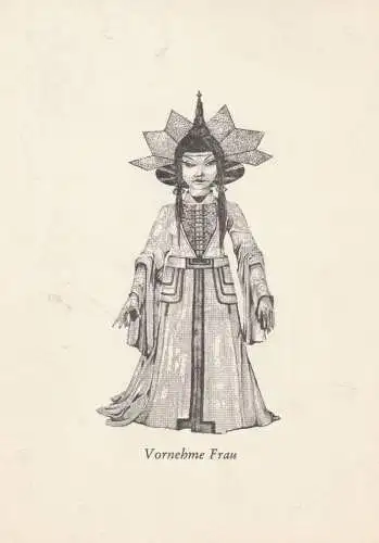 THEATER - Figurinen zu "Der Kaukasische Wendekreis" Bertold Brecht, von Wilfried Sakowitz, Städt. Bühnen Dortmund