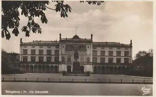 OSTPREUSSEN - KÖNIGSBERG / KALININGRAD, Universität, 1931, Verlag Krauskopf