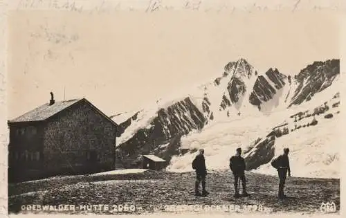 A 9844 HEILIGENBLUT, Oberwalderhütte am Großglockner, 1930