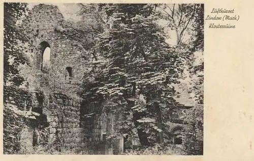 0-1954 LINDOW, Klosterruine, 1936
