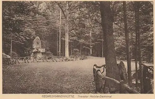 4504 GEORGSMARIENHÜTTE, Theodor - Holste - Denkmal, 1927