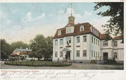 0-5900 EISENACH, Hotel - Restaurant Hohe Sonne, 1903