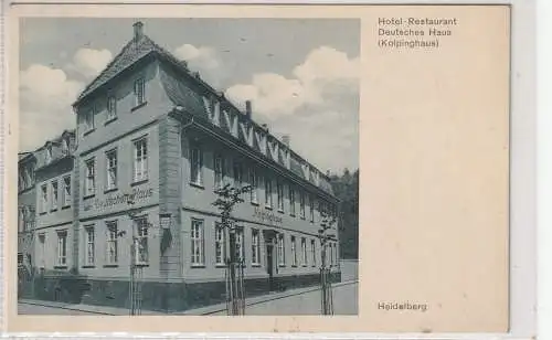 6900 HEIDELBERG, Hotel - Restaurant Deutsches Haus / Kolpinghaus