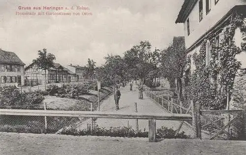 0-5504 HERINGEN / Helme, Promenade mit Gartenstrasse v. Osten, Verlag Ehrhardt