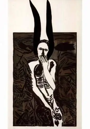 KÜNSTLER / Artist - MIMMO PALADINO, "Muto", 1985
