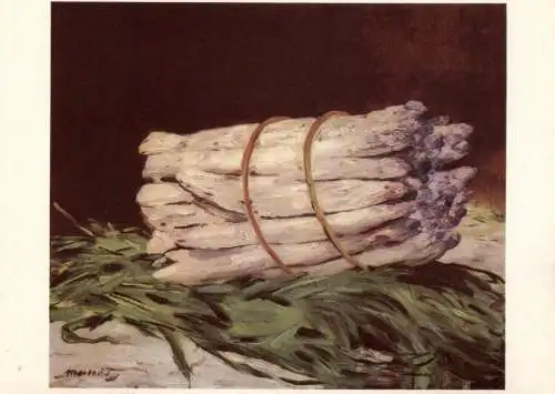 KÜNSTLER / Artist - EDOUARD MANET - "SPARGELSTILLEBEN"