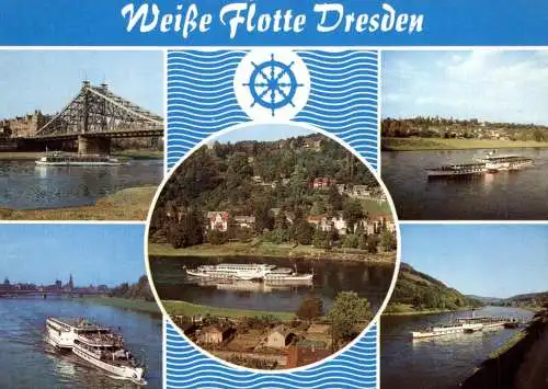 BINNENSCHIFFE - ELBE, Weisse Flotte Dresden