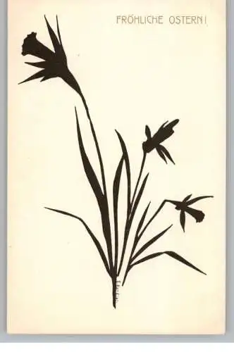 OSTERN - Narzissen, Künstler-Karte E.Kon Kiel, Verlag Schulze Berling