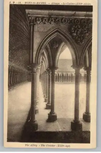 F 50170 LE MONT SAINT MICHEL, Abbaye, Le Cloitre